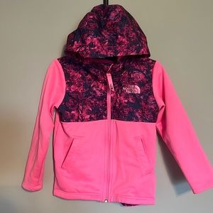 The North Face pink girls toddler 4T zip up jacket
